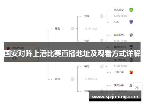 国安对阵上港比赛直播地址及观看方式详解